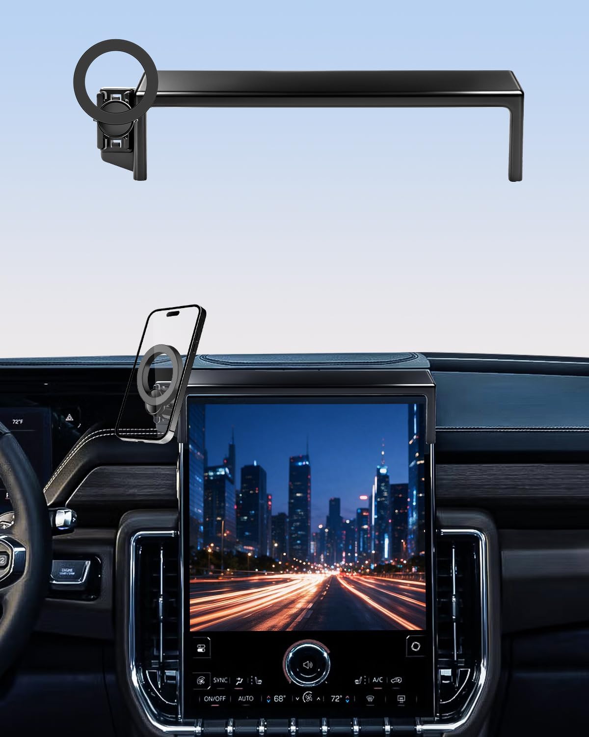 PZK Car Phone Holder for GMC Yukon/Yukon XL 2025 2026 Accessories 16.8-Inch