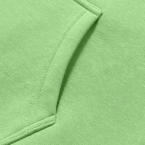 Mens Fleece Lined Hooded Sweatshirts Solid Color Long Sleeve Drawstring Hoodies Casual Loose Sweaters with Pocket4