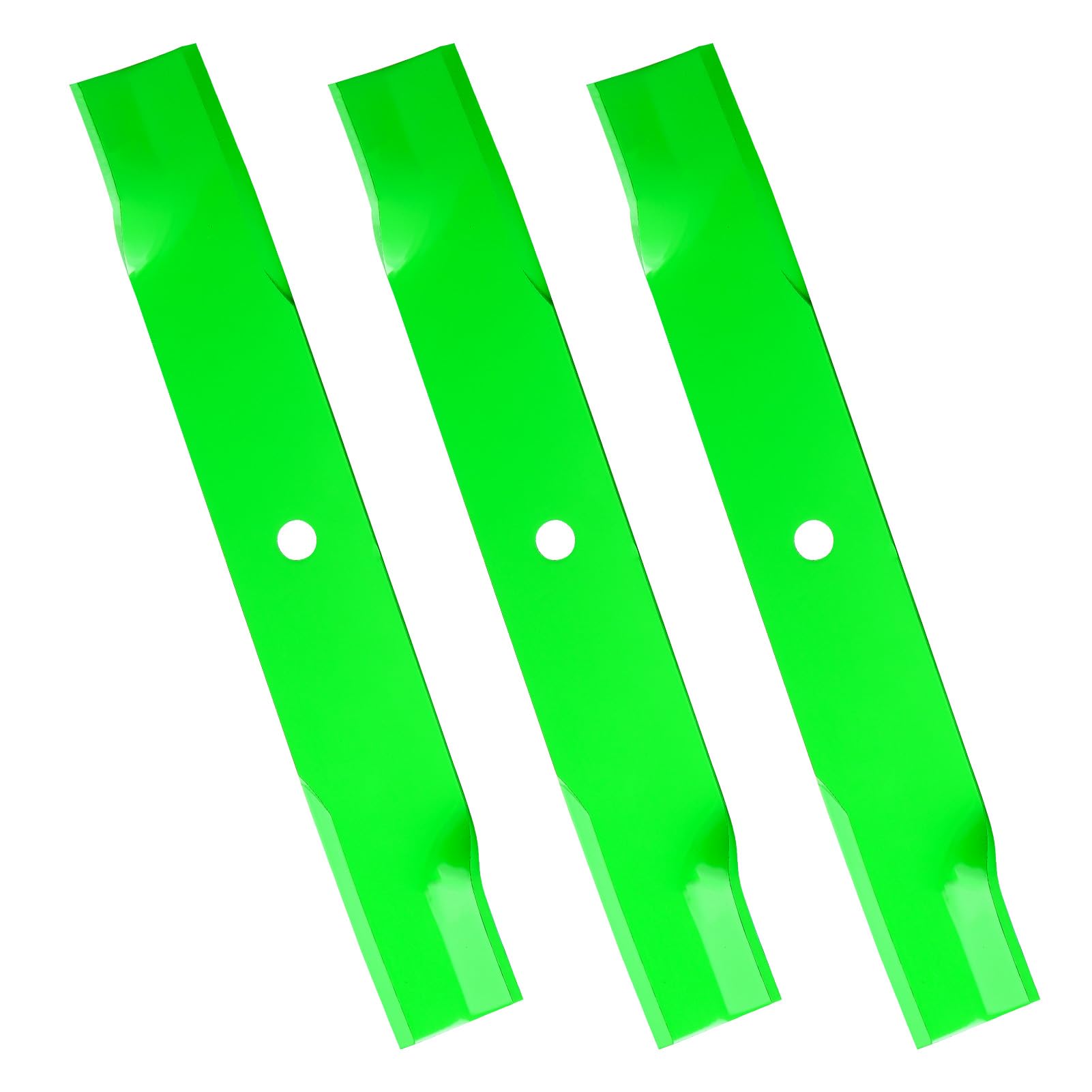 Cuchillas de cortacésped para 113579 113579-09 30227 para cubiertas de cortacésped Toro de 50 pulgadas, Dixie Chopper 5018 Magnum Classic 2550 2750 LT2000 con cubiertas de 50 pulgadas, 3 piezas