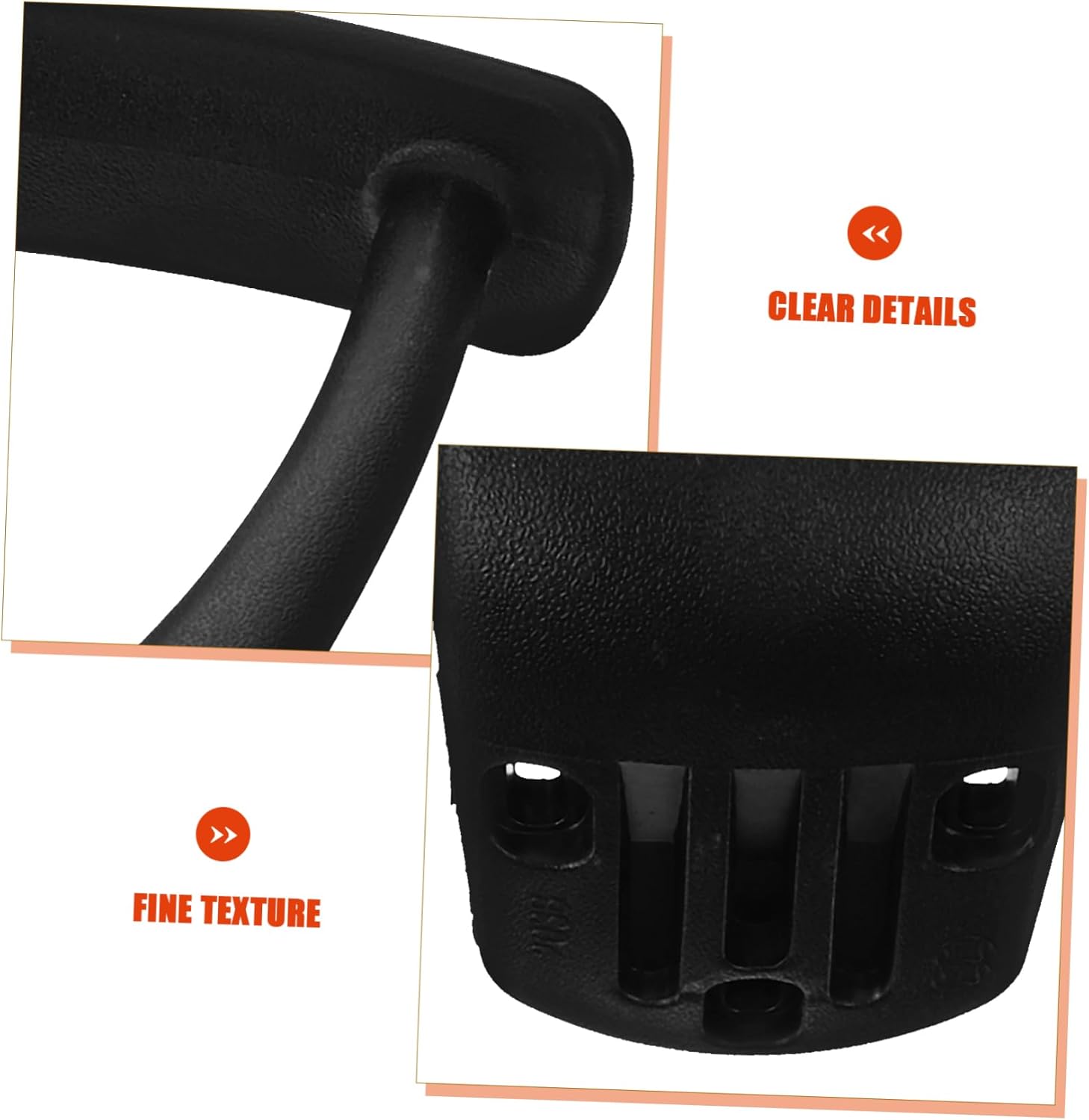 Cabilock 1Pair Replacement Office Chair Armrest Heavy Duty Arm Bracket for Gaming Office Chairs Wear Resistant Armrest Ergonomic Support for Comfort and Stability