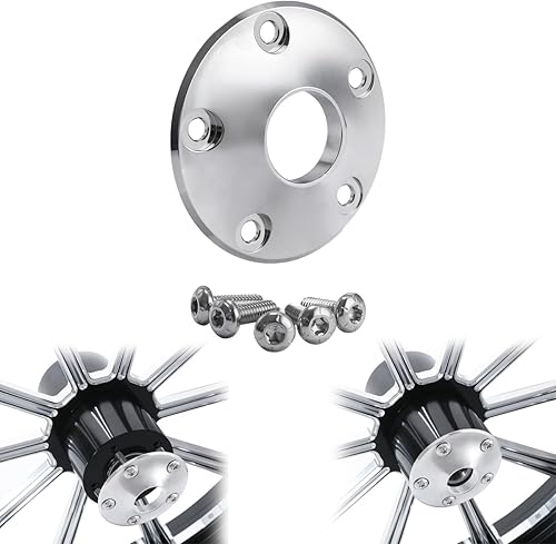 TCMT Cubierta cromada de doble disco para rueda de Harley Touring Road King Road Street Electra Glide no ABS 2008-2023