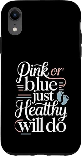 Pink Or Blue Just Healthy Will Do - Case for iPhone XR