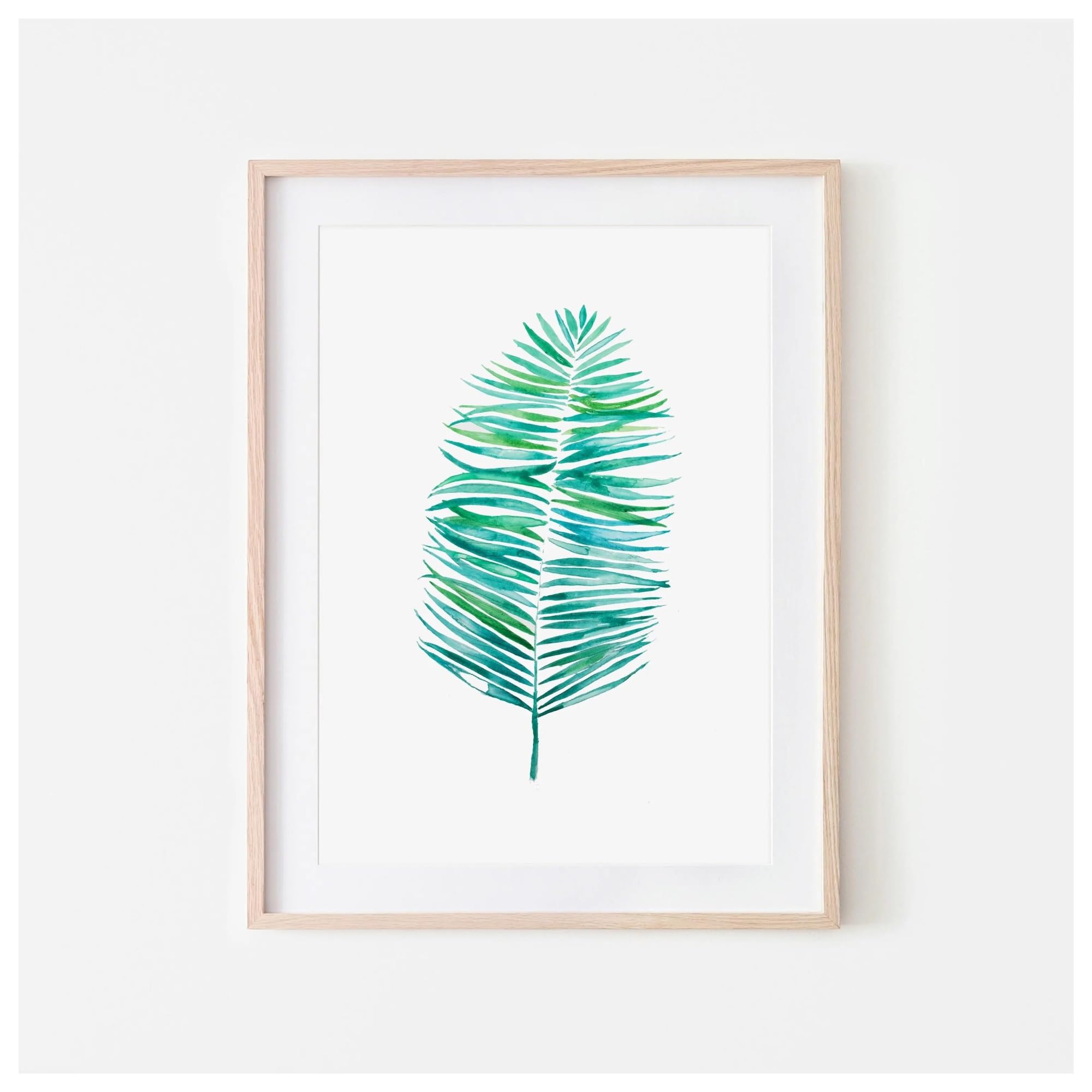 Toile de peinture botanique aquarelle minimaliste moderne B