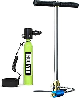 Mini Scuba Tank 0.5L Capacity Inflatable Diving Tank DOT Certified Up to 10 Minutes of Underwater Breathing Portable Scuba Tank up to 33feet for Underwater Work/Underwater Recreation