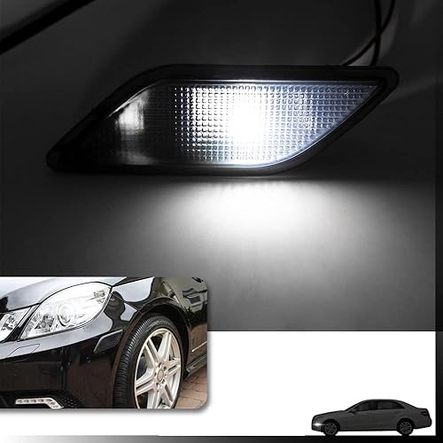 Miniatura 2 de Lente ahumada parachoques delantero luces de marcador lateral carcasa de lámpara para Mercedes-Benz W212 Clase E Pre-LCI E350 E550 E63 AMG