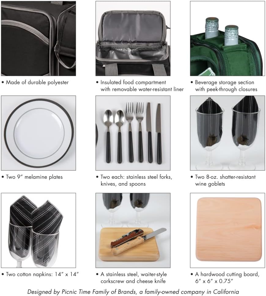 PICNIC TIME NFL Unisex-Adult NFL Malibu Picnic Basket Cooler