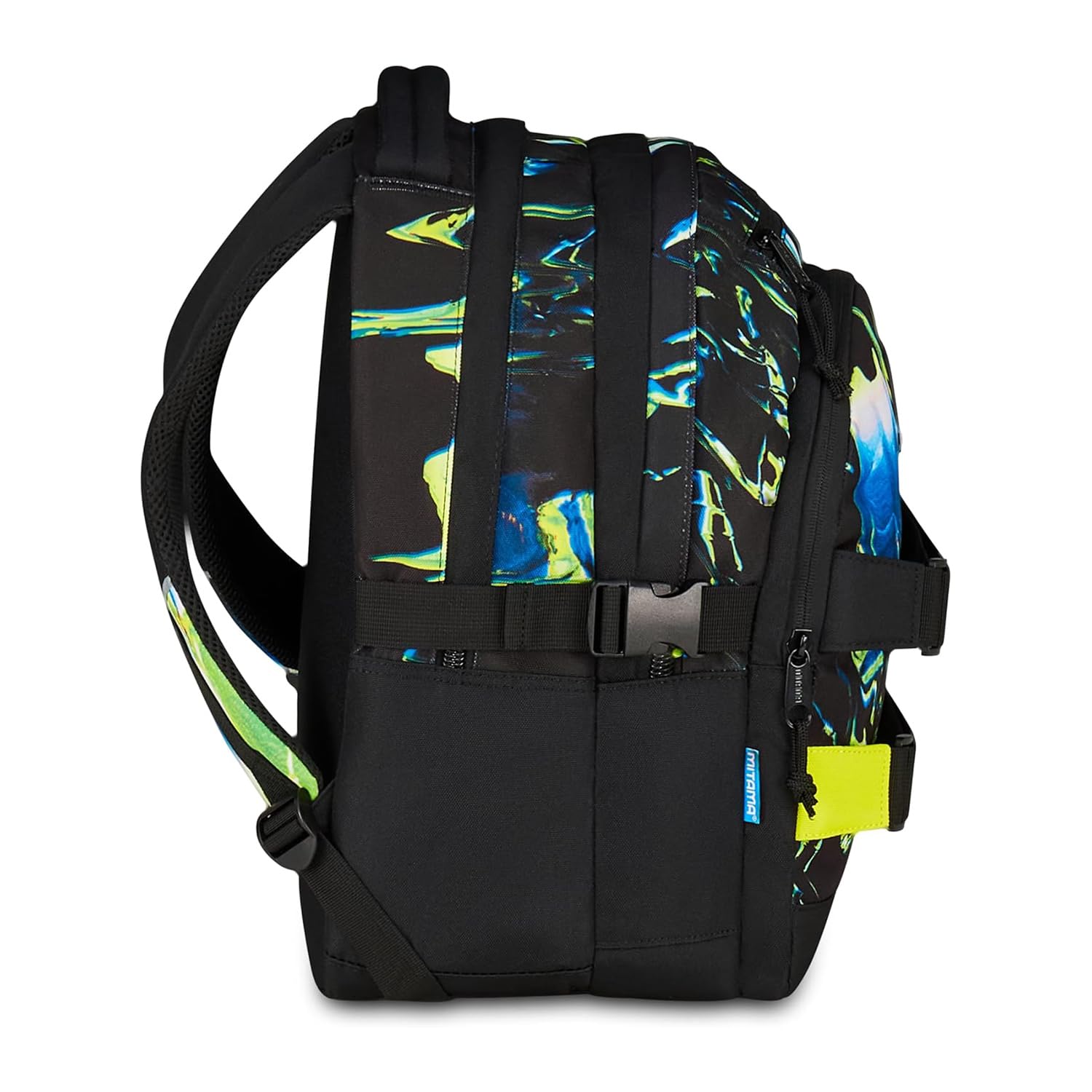 Mitama Zaino Scuola FADE, #BDBF, Triplo Scomparto, Tasche Porta Borraccia, Spallacci Ergonomici, Scuola Elementare Bambino, Media