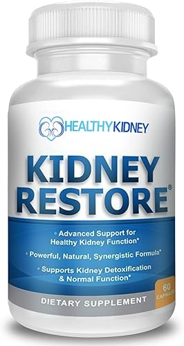 Kidney Restore Suplemento de limpieza renal y salud renal + suplemento de riñón D