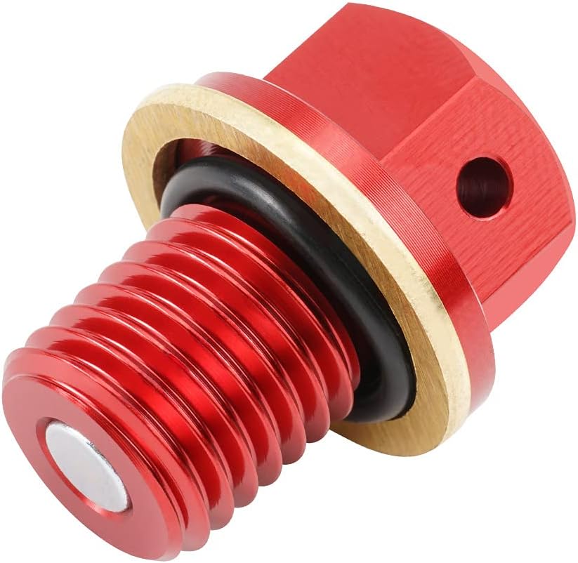 NICECNC Red M12 x 1.5 Oil Drain Plug Bolt Dirt
