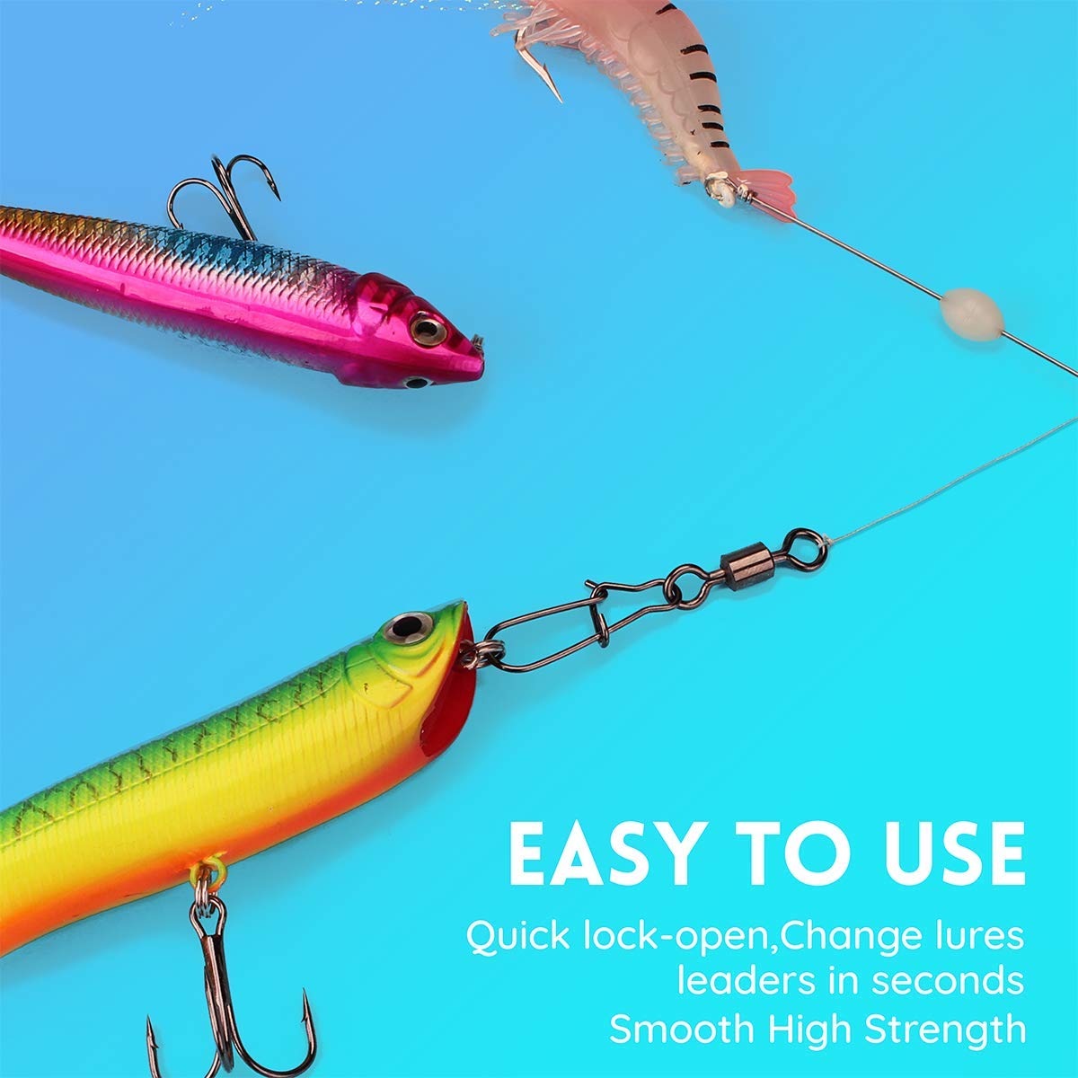 Lot de 110 pièces accessoires de pêche leurres engin bar