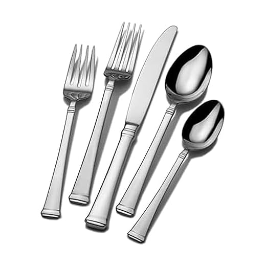 Mikasa Harmony 65-Piece Flatware Set for 12, 18/10 Stainless Steel Silverware with Forks, Knives, Spoons, and Serving Utensils, Elegant Design