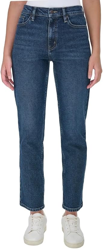 Calvin Klein Women High Rise Straight Leg Jean