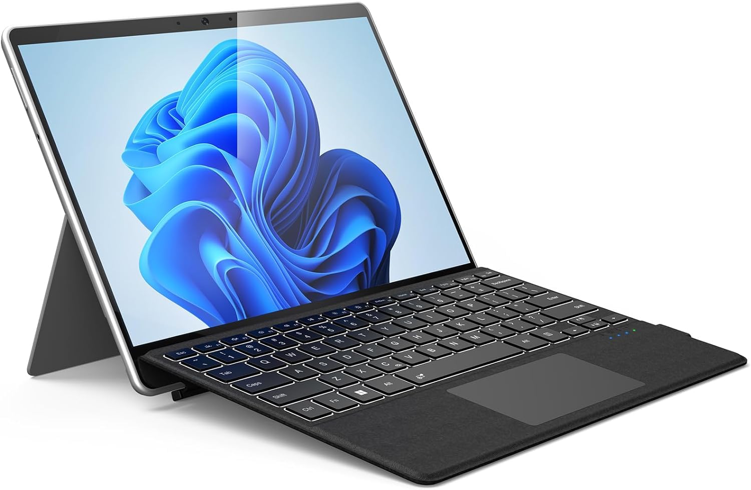 Surface Pro 9 Keyboard for Microsoft Surface Pro 9/8/ X - Bluetooth Wireless Keyboard with Touchpad, Pen Slot and 7-Color Backlight