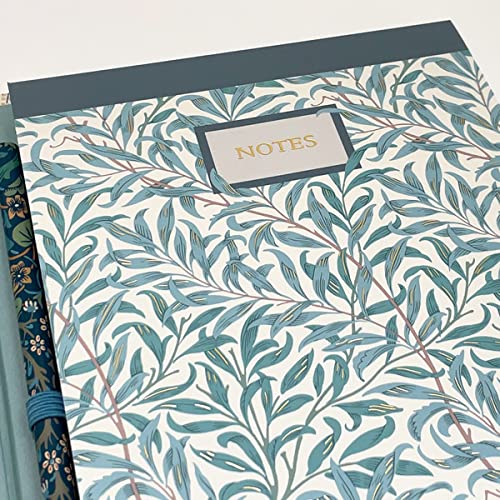 LaCyan Carpeta multicolor de notas adhesivas William Morris – Bloc de notas A5, notas adhesivas, lápiz, organizador de regalo