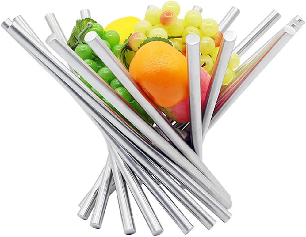 Creative Stainless Steel Rotation Fruit Bowl/Fruit Basket/Fruit Stand/Fruit Holder