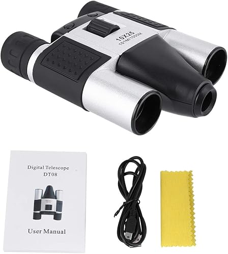 Miniatura 6 de Telescopio binocular, 10X25 de alta potencia 1.3MP CMOS HD binoculares para observación de pájarosCampingHikingMatch, cámara digital telescopio DVR