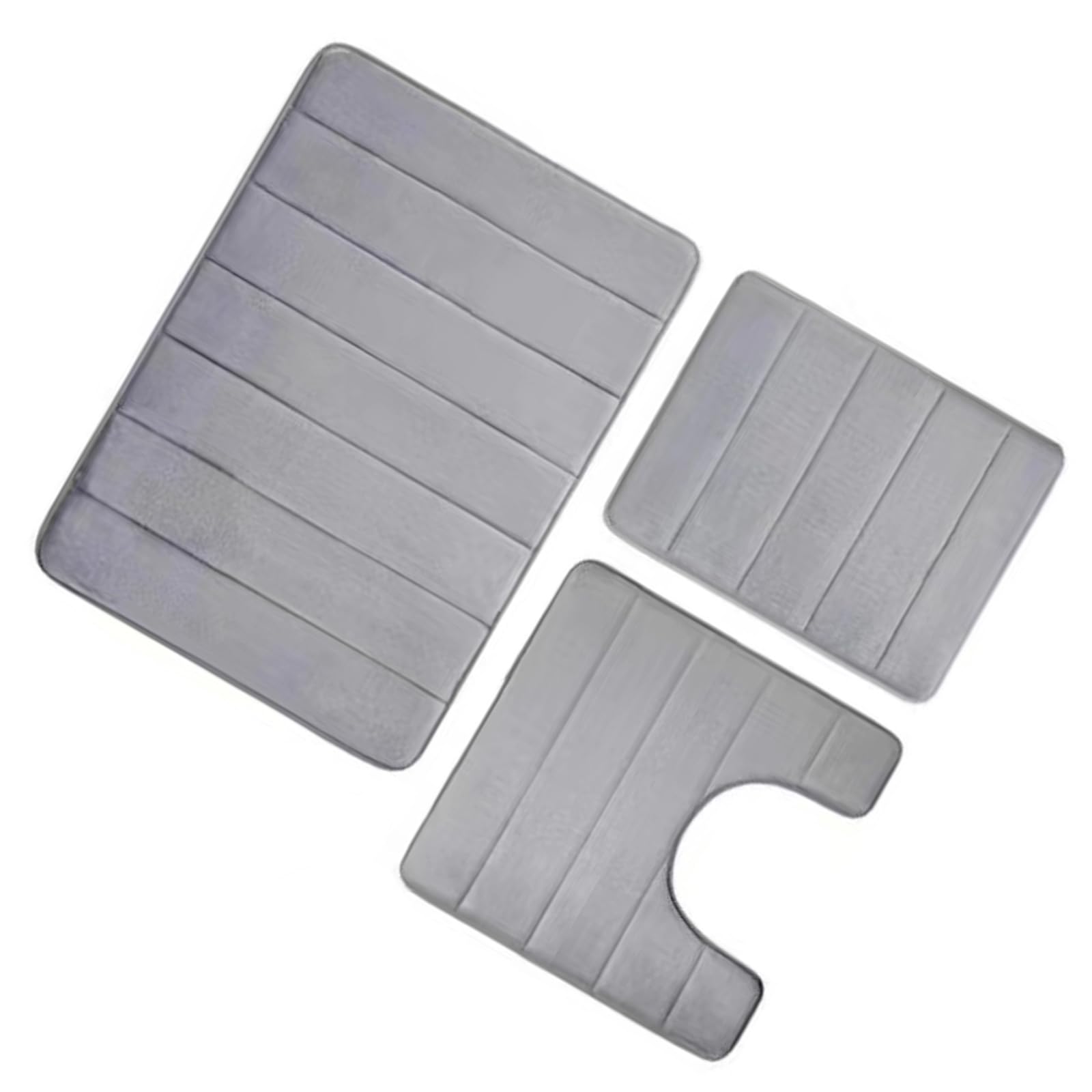 Jazuaiao Bathroom Rug Set NonSlip Bath Mats Soft Absorbent Flannel Carpet for Shower Home Gym Salon Quick Dry Bathroom Rug Set