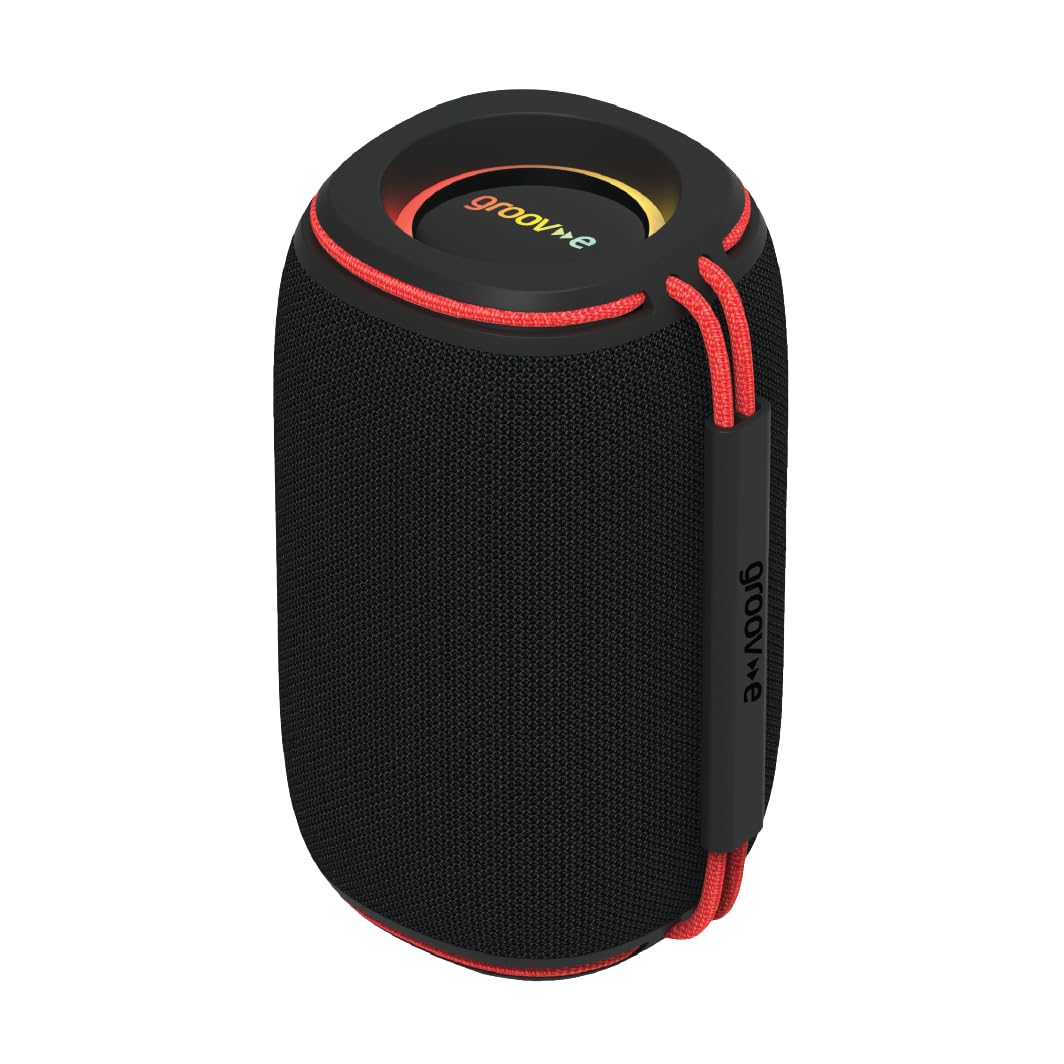 groov e Wave Glow Wireless Speaker - 10W Portable Travel Speaker with LED Lights