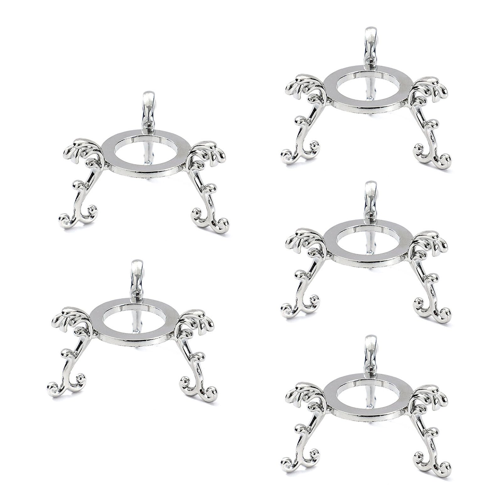 Msioytog Metal Crystal Balls Display Stand Sturdy Rusts Resistant Base Crystal Balls Showcases Rack for Home Decors Metal Holder Iron