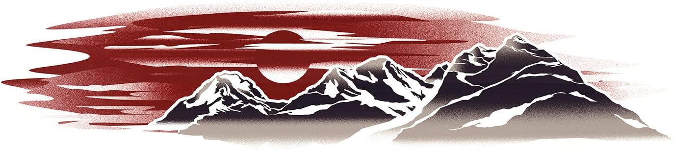 1 RV Trailer Camper Mountain Scene Graphic DECAL-1801
