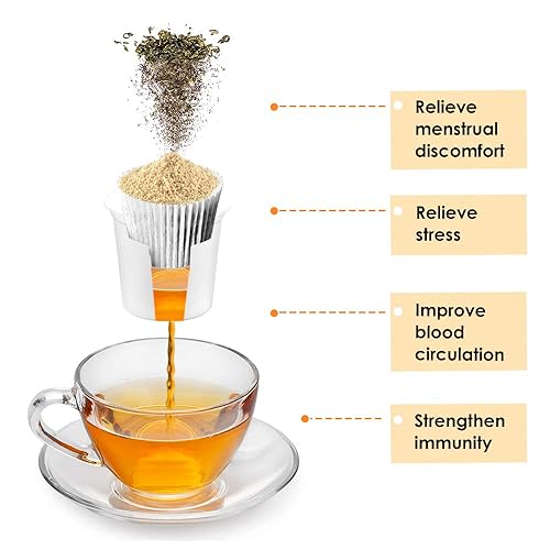 Miniatura 4 de Cápsulas de té - K-Cups de té de miel y jengibre para Keurig, cápsulas de té de jengibre y miel Thimblety, té de hierbas sin cafeína, 12 cápsulas