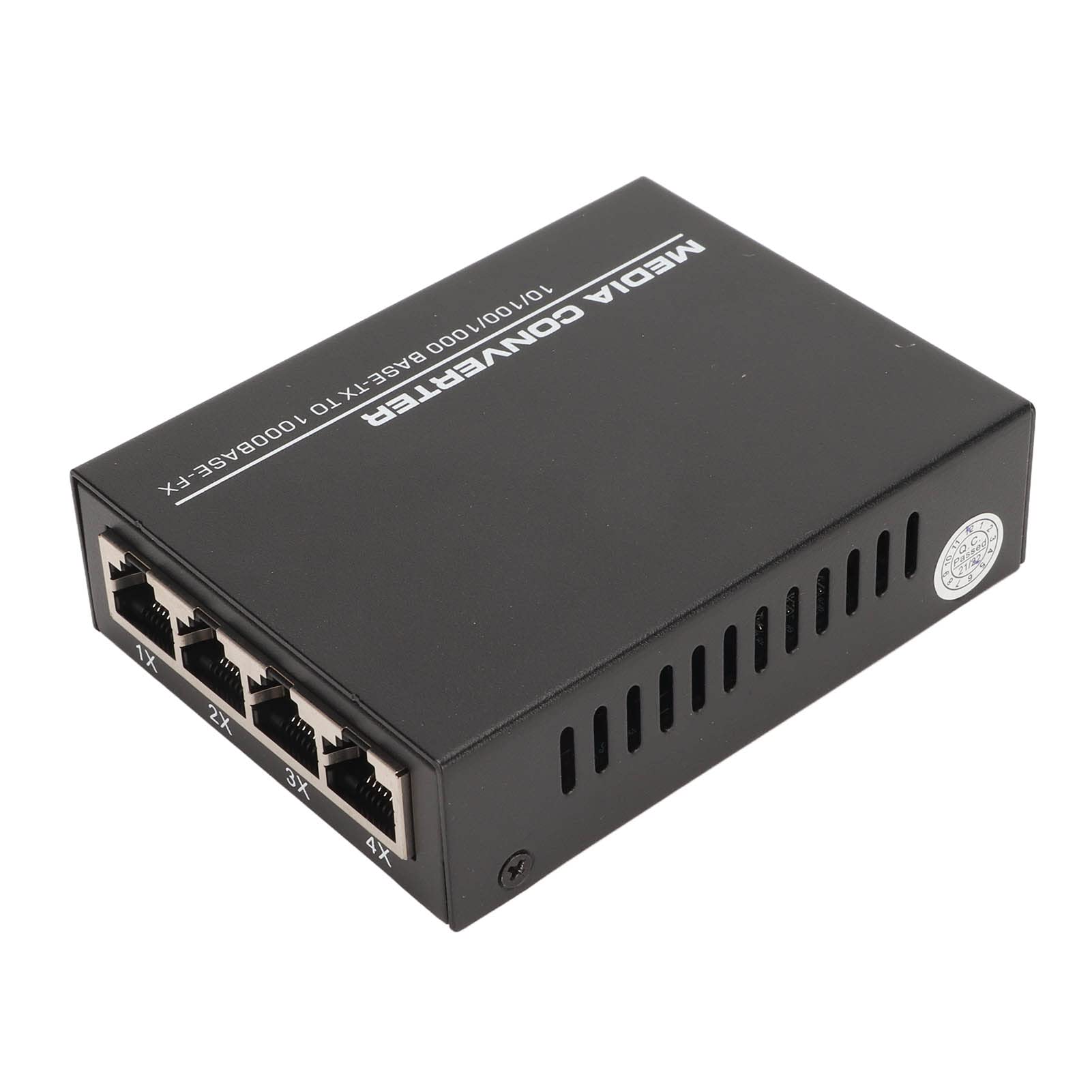 Medienkonverter, Gigabit 1 SFP-Port, 4 RJ45-Ports, 10/100/1000Base TX auf 1000Base FX, 25 km Reichweite