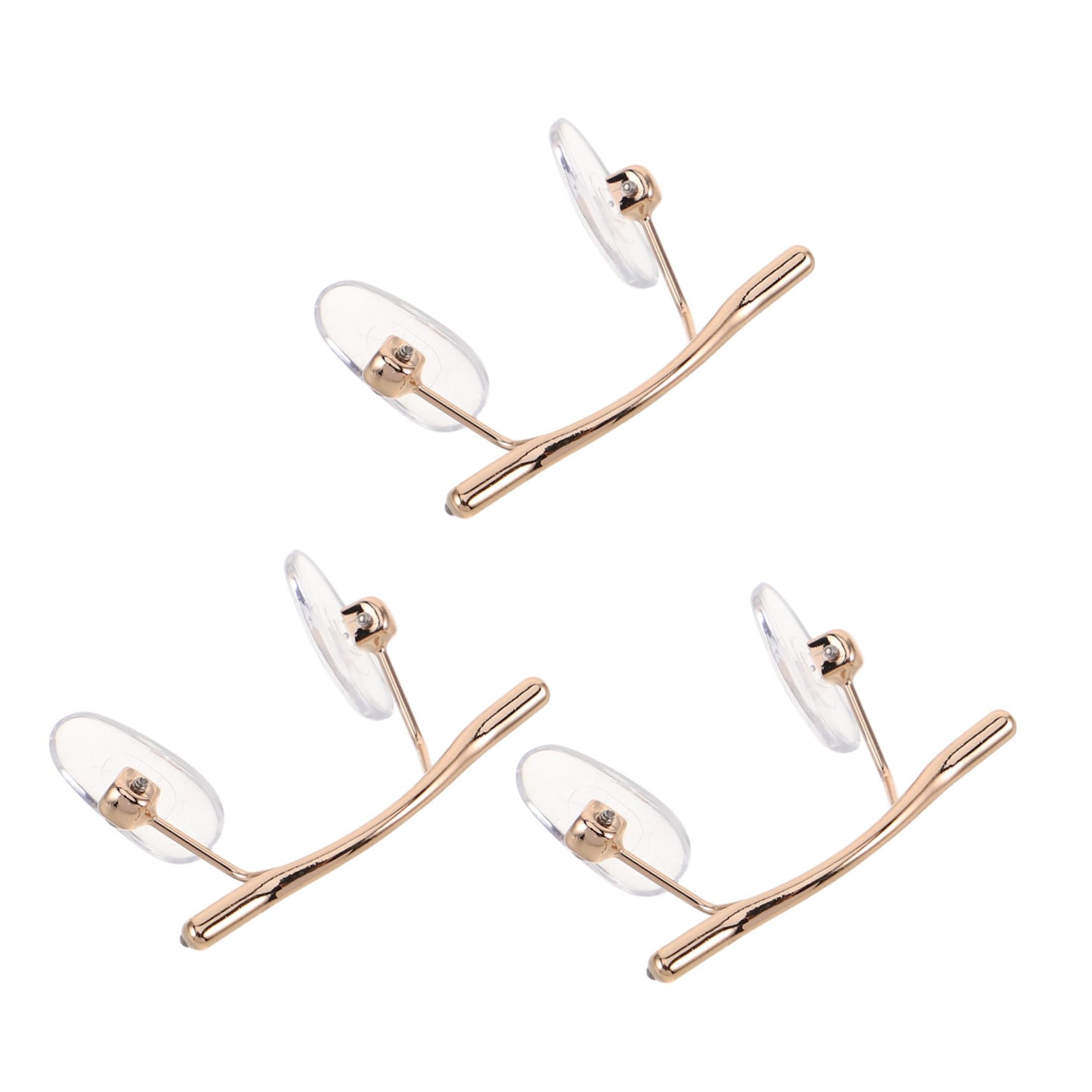 3pezzi Ponte per Occhiali in Metallo Leggero e Acrilico Design Minimalista, Supporto per Riparazione e Manutenzione di Occhiali senza Montatura