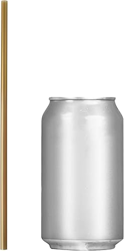 Miniatura 7 de Pajitas de plástico de 7.75 pulgadas (500 unidades), pajitas desechables  hechas para vidrio estándar de 16 onzas (negro)