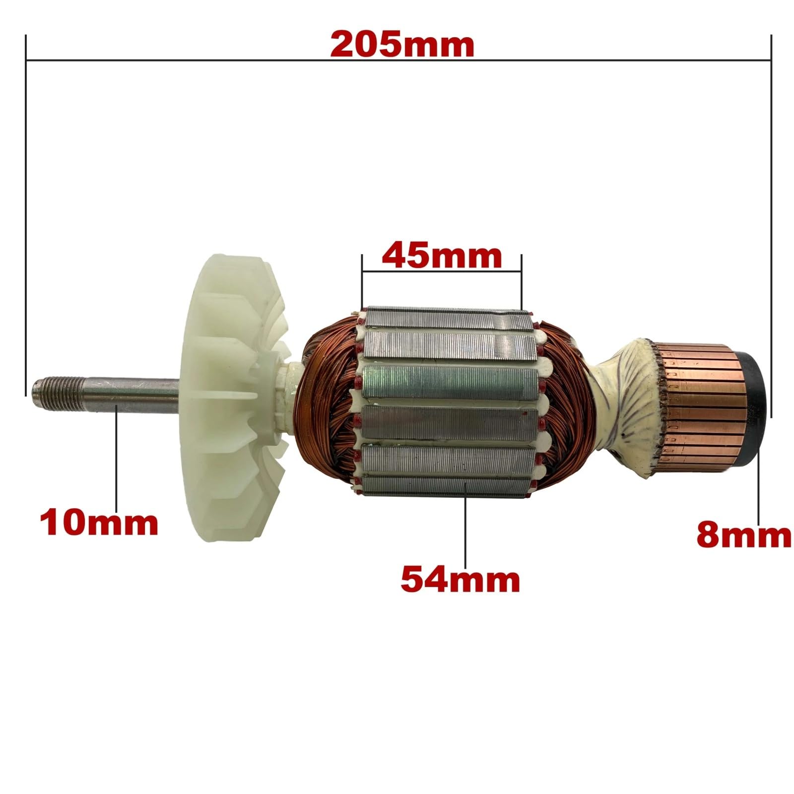 Piezas De Repuesto For Amoladora Angular De Campo, Estator, Rotor De Armadura, CA 220V 240V,(Compatible Con BOSCH GWS20-180 GWS20-230 GWS 20-180 GWS 20-230)(Armature)