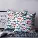 Confezione da 2 federe morbide in peluche con squali, per nuotare in diverse direzioni, motivo monocromatico, per divano letto e sedia, 45,7 x 45,7 cm