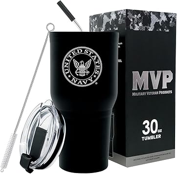 7. Stainless Steel Navy Tumbler
