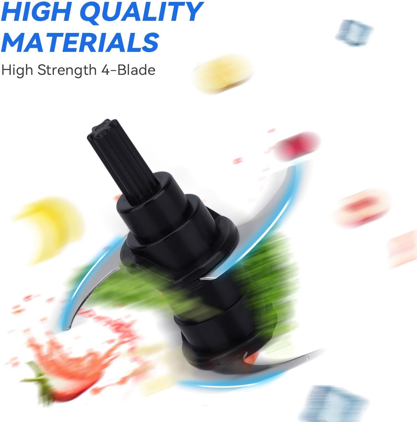 For ninja blade Replacement blender chopper:compatible with Ninja NJ100 NJ110GR NJ100WM Food Small Processor 16-Ounce Bowl, Express Chopper 4 Point Blender Attachment Accessories(2 Pack)