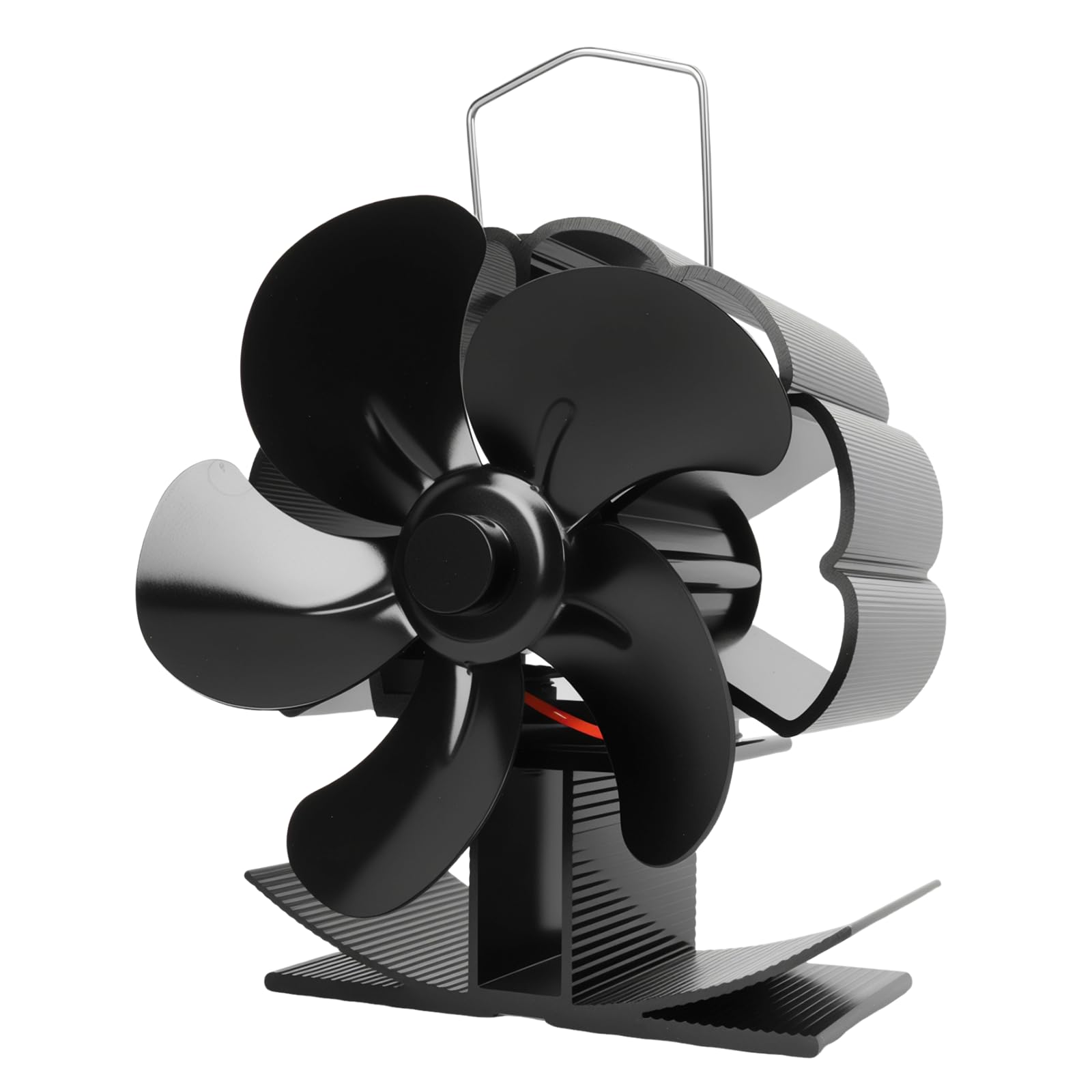 5 PáGinas Ventilador de Chimenea, Ventilador para Estufa de Leña, Ventilador Chimenea Sin Electricidad Alimentado, Operación Silenciosa, para Estufas de Leña de Leña/Leña/Chimenea/Estufa