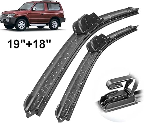 Miniatura 2 de Limpiaparabrisas delantero LHD para Toyota Land Cruiser Prado J90 1996-2002 limpiaparabrisas limpiaparabrisas limpiaparabrisas 19 pulgadas + 18