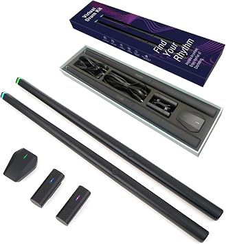 Air Drumsticks Virtual Drum Set, Motion Sensing Portable Drum Kit with MIDI Support Vibration Sensing and Double Foot Pedals, for Adults