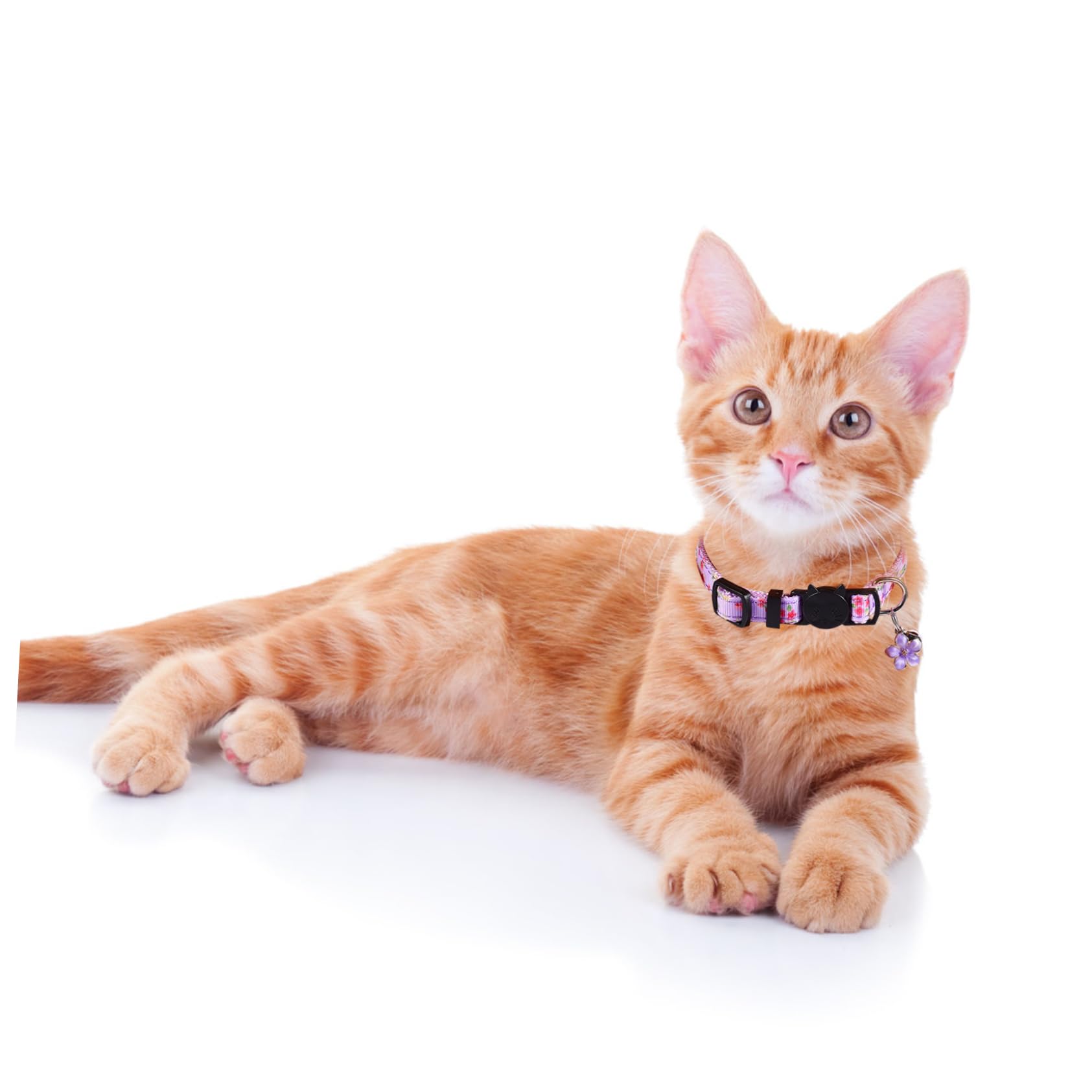 Yardwe 3 Juegos De Collares para Mascotas Diseño De Flores para Gatitos Y Gatos Decoración para El Cuello Ajustables Y Transpirables para Uso Diario Y Fiestas 4 Unidades X 3