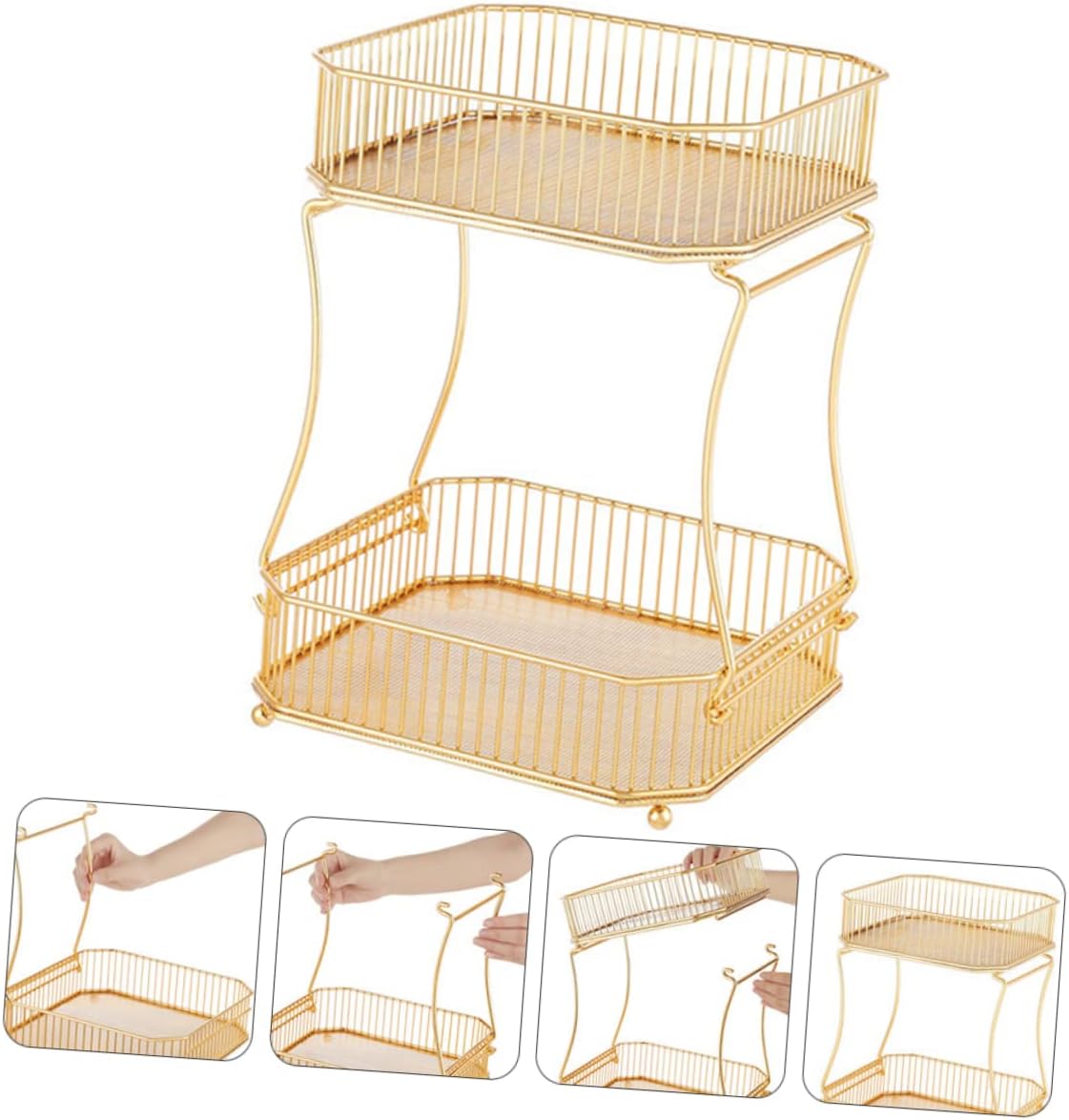 2 Tier Storage Rack Bathroom Shelf Floating Shelves Toilet Stand Modern