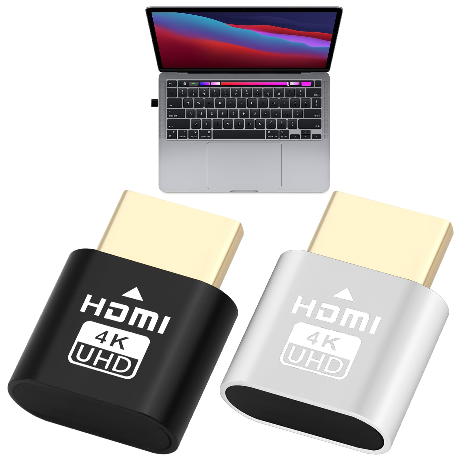 2er-Pack 4K kabelloser HDMI-Streaming-Stick, Spiegelungsadapter für TV/PC/Mobil, Plug & Play Smart Media-Receiver, Zugriff auf alle Kanäle, Ultra HD-Casting-Gerät