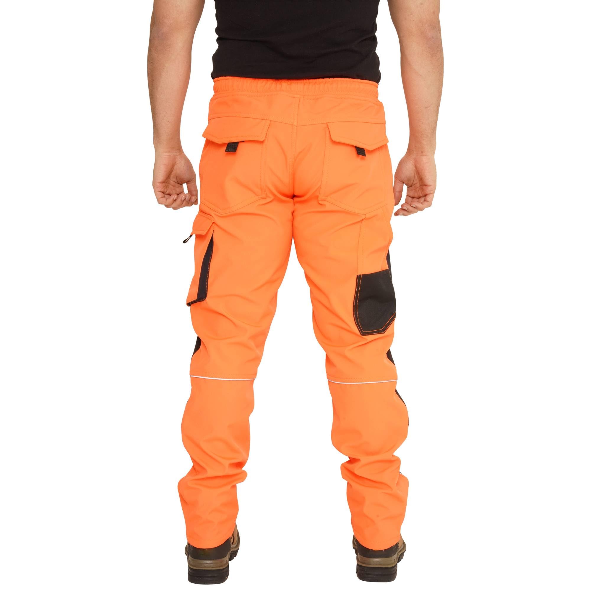 Hi Viz Trousers Reflektierenden Hose Herren Arbeitshose Fluoreszierenden Warnschutz Hose Wasserfest Cargohose Soft Shell Arbeitskleidung