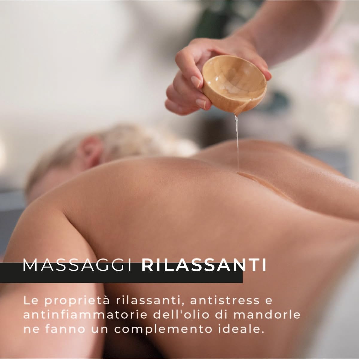 Olio di Massaggio Professionale 5000 ml | Olio di Mandorle Dolci, Rosmarino, Lavanda e Finocchio | Olio per il Corpo 5l