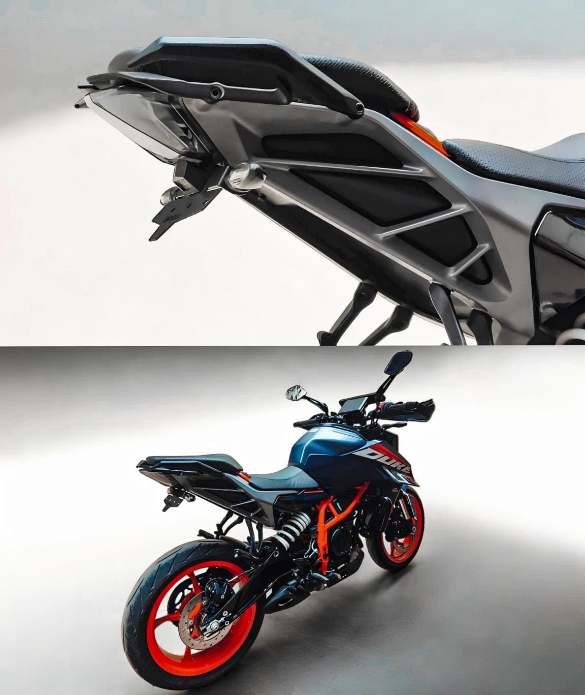 SKYDD Tail Tidy for KTM Duke 390/250 Gen 3 - Orange Steel Rear Motorcycle Body Panel-image-46