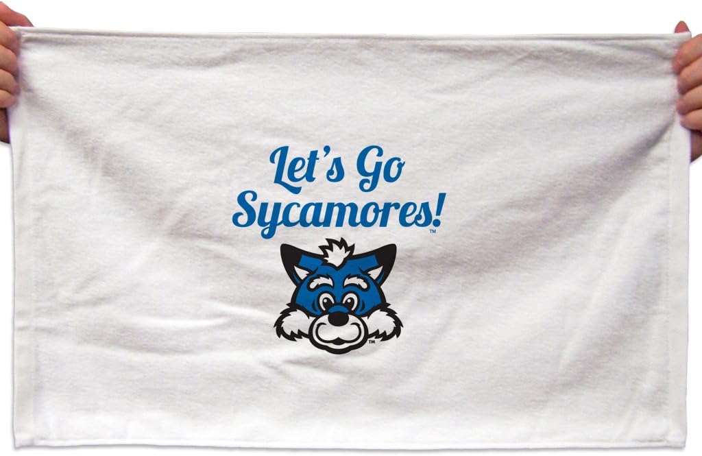 VictoryStore Towels - Indiana State University Rally Towel, “Let's Go Sycamores!”, Set of 3