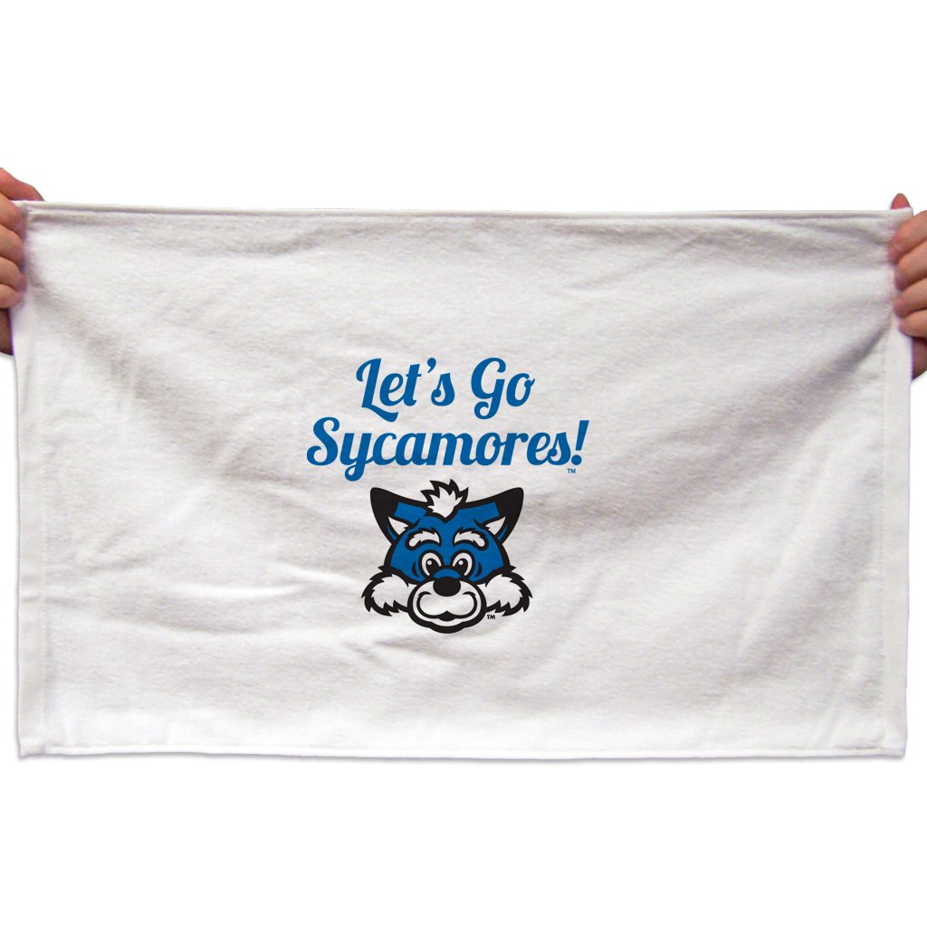 VictoryStore Towels - Indiana State University Rally Towel, “Let's Go Sycamores!”, Set of 3