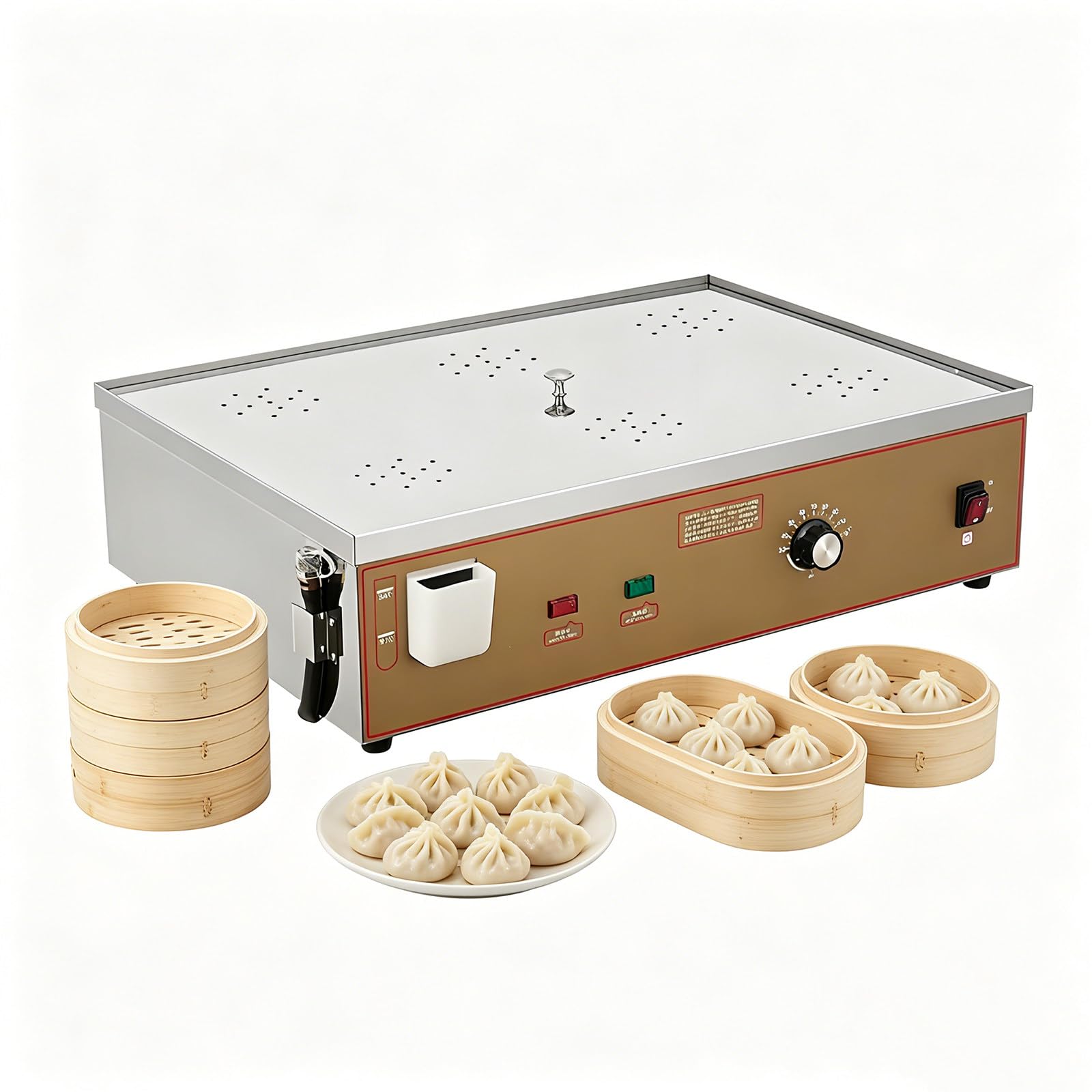 Commercial Electric Steamer, Breakfast Heating Steam Cabinet 6holes
