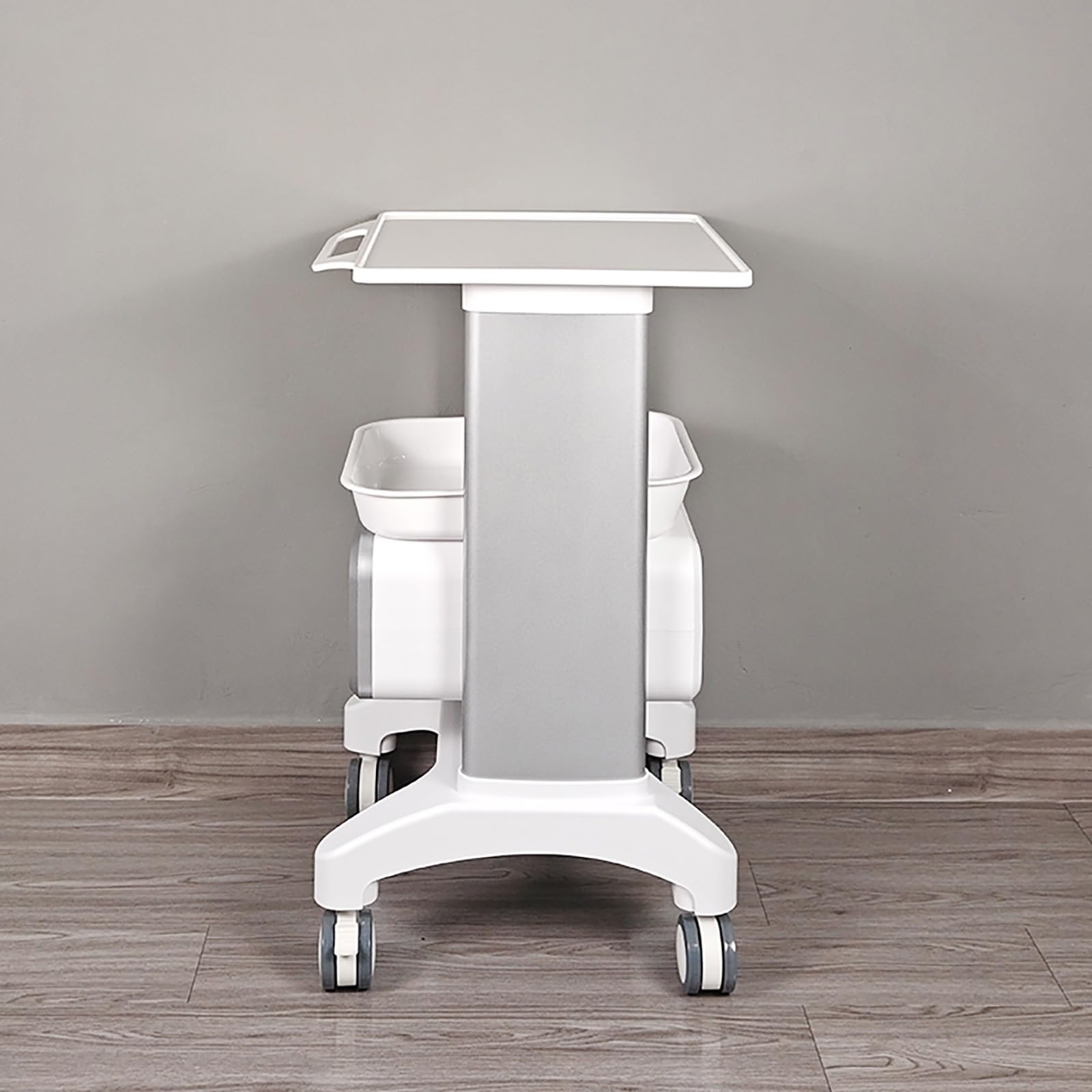 Chariot Médical À roulettes, Chariot D'Échographie Mobile, Chariot De Rangement pour Produits De Beauté, Chariot De Laboratoire À roulettes avec Tiroir pour La