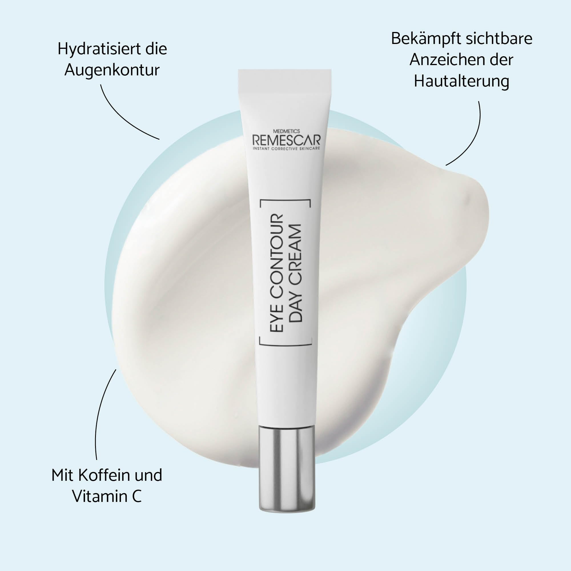 Remescar Anti-Under-Eye Bags Duo – Reduziert Tränensäcke und Augenringe + Tagescreme Augenkontur – Hydratation, Straffung, Frischer Blick, Anti-Müdigkeit, Pflege für empfindliche Haut