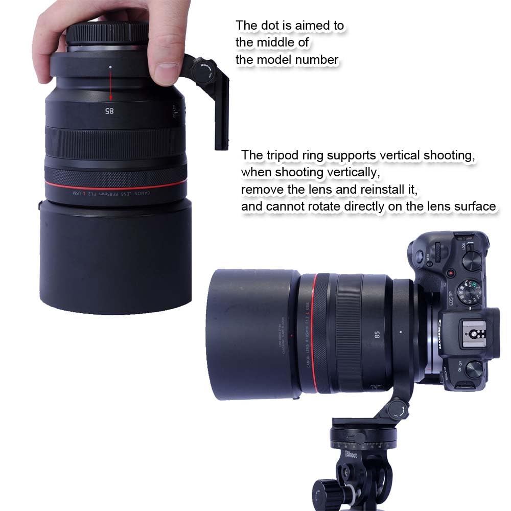 Amazon | iShoot カメラレンズリング式三脚座、 Canon レンズの互換性 
