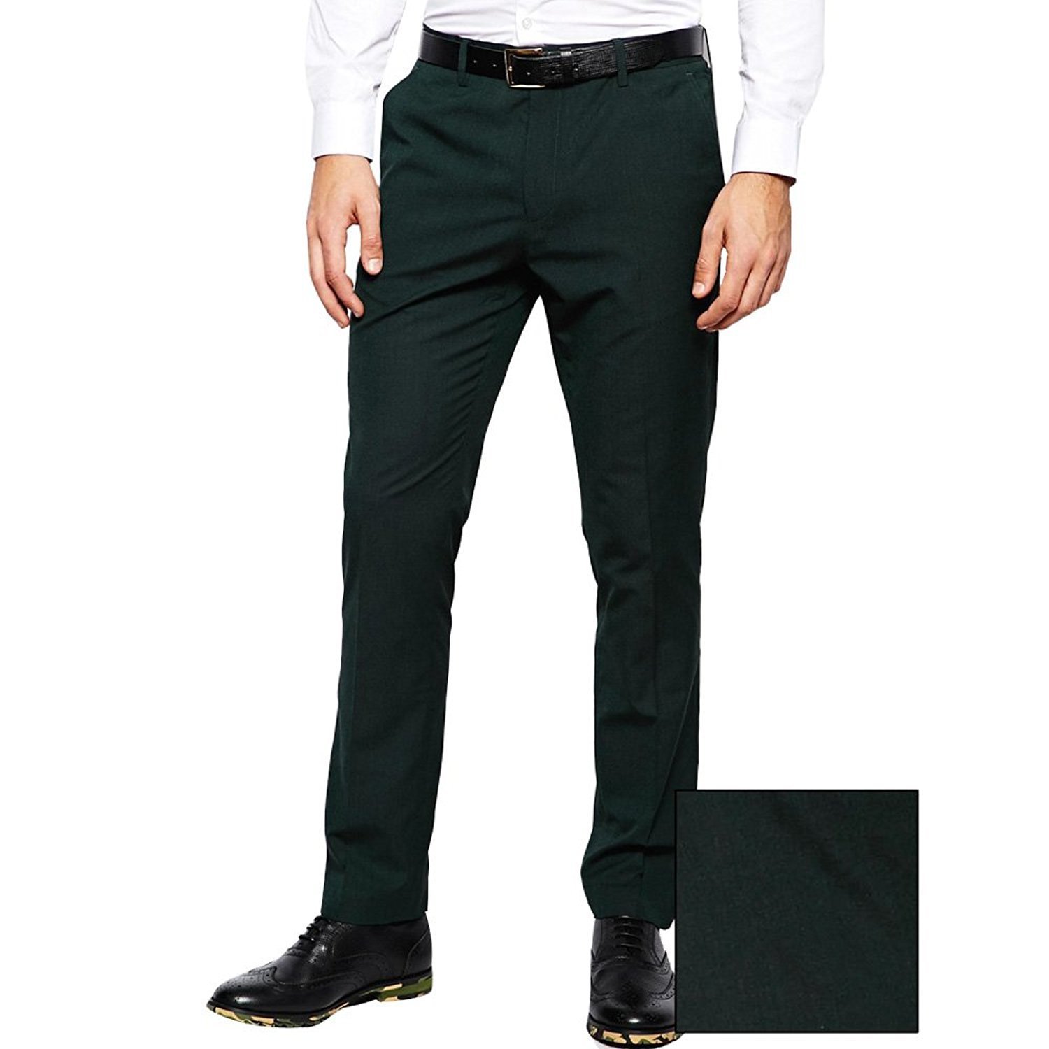 Hombre 3 Piezas Trajes de Boda Verdes Dos Botones Hombres Prom Novio Esmoquin