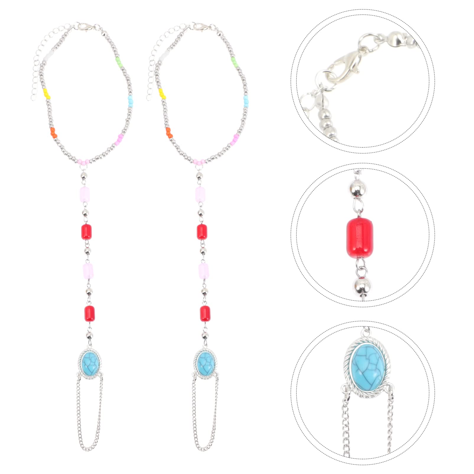 CALLARON Cadena Con Cuentas En El Dedo Del Pie Decoración De Comida Pulsera Bohemia Luces De Neón De Cerveza Vaya Alfombras Impermeables Para Interior Retro Banda Aleación