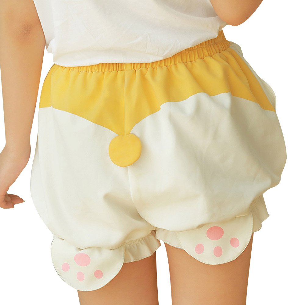 TOMORI Cute Bloomers Corgi Butt Pants Lolita Pajama Shorts Animal Loungewear Sleepwear, As the Picture, One Size